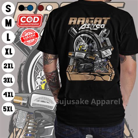 Jual Baju Atasan Kaos Honda Ragat Astrea Prima Grand Pria Cowok Distro