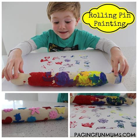 Rolling Pin Painting Craft Activities For Kids Preschool Art Crafts