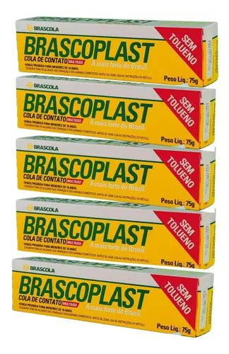 Cola Contato Brascoplast St Kit 5 Colas 75g Parcelamento Sem Juros