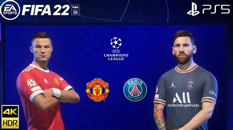 FIFA 22 PS5 Manchester United Vs PSG UEFA Champions League Win