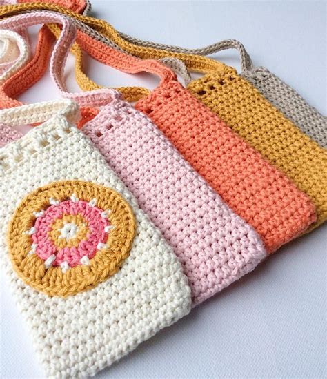 Pdf Digital Crochet Pattern Phone Bagcross Body Cell Phone Bag Mini