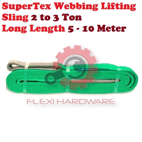 Supertex Webbing Lifting Sling To Ton Long Length Shopee Malaysia