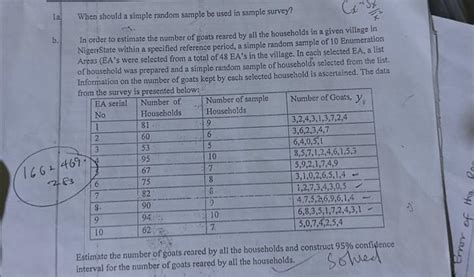 Solved When should a simple random sample be used in sample | Chegg.com