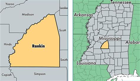 Rankin County Zip Code Map