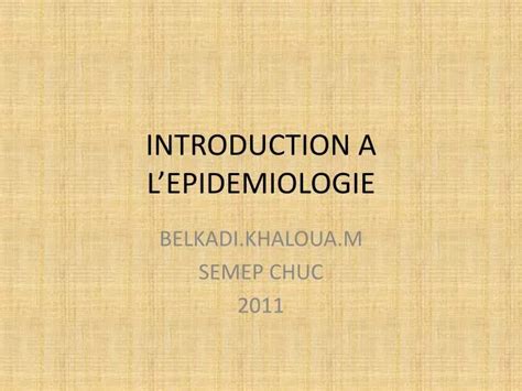 Ppt Introduction A Lepidemiologie Powerpoint Presentation Free