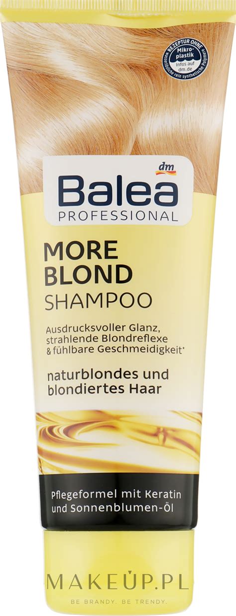 Balea Professional More Blond Shampoo Szampon Do Włosów Więcej Blond Makeuppl