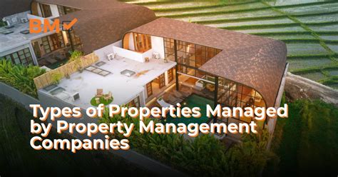 Types Of Properties Managed By Property Management Companies