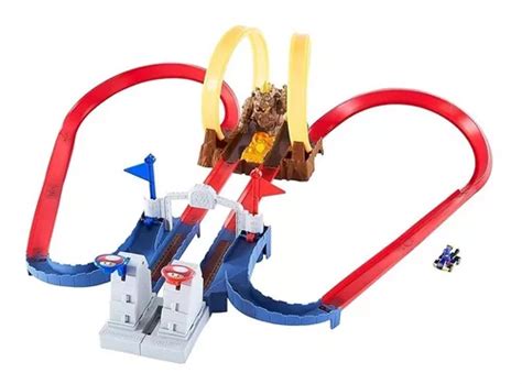 Pista Hot Wheels Mario Kart Castelo Do Caos Do Bowser Mattel Frete grátis