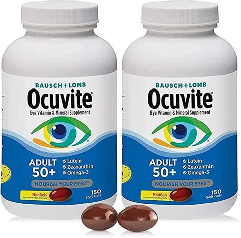 Adult 50 Eye Vitamin With Lutein Zeaxanthin And Omega 3 150 Soft