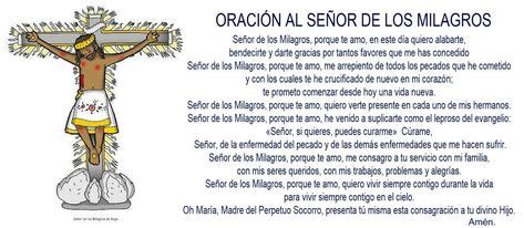 oración con imágenes Oraciones al señor Señor de los milagros