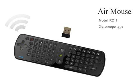 Measy RC11 Remote Controller Wireless Keyboard Air Mouse With Gyroscope