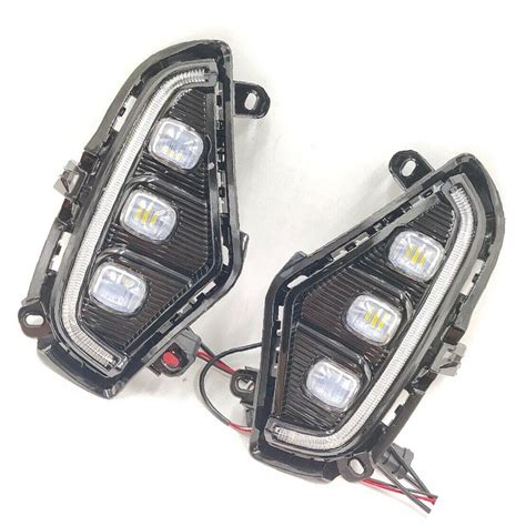 LED DRL Daytime Running Light Fog Lights Lamp Fits For Toyota RAV4 2019