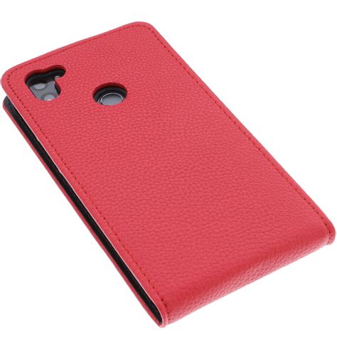 Custodia Per Gigaset GS5 Cellulare Modello Flip Protettiva Case Rosso