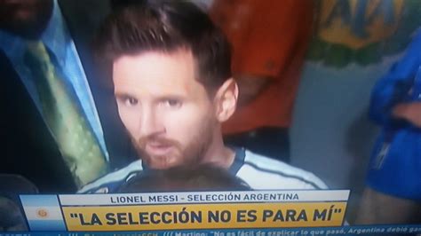 Lionel Messi Renunció De La Selección Argentina Tras Perder La Copa América Rpp Noticias