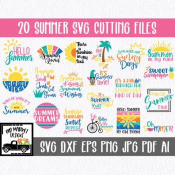 Summer Svg Bundle Summer Svg Cut Files Files Clip Art More