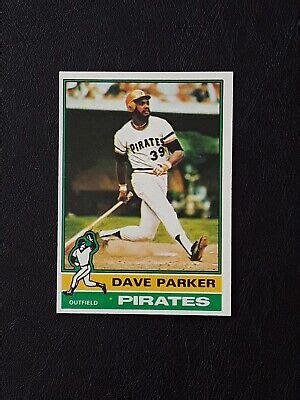 1976 Topps Dave Parker Baseball Card 185 Pittsburgh Pirates Right