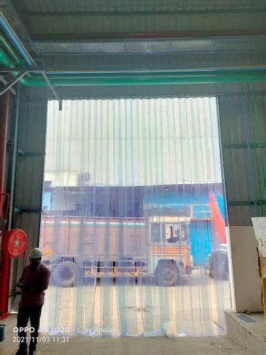 Plastic Plane Pvc Strip Curtain Clear Transparent For Door Size Mm