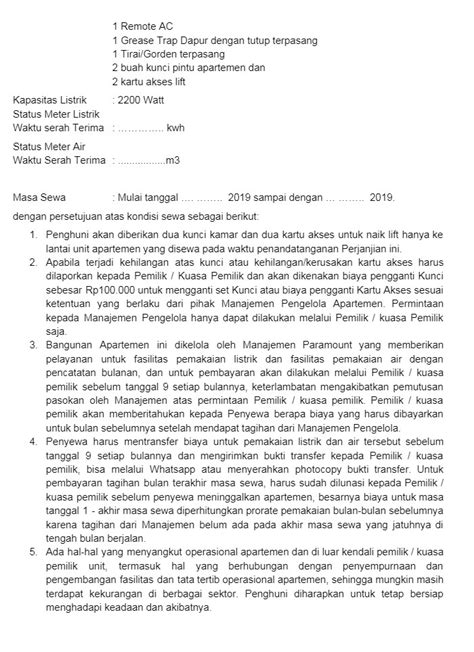 Panduan Cara Membuat Surat Perjanjian Sewa Apartemen