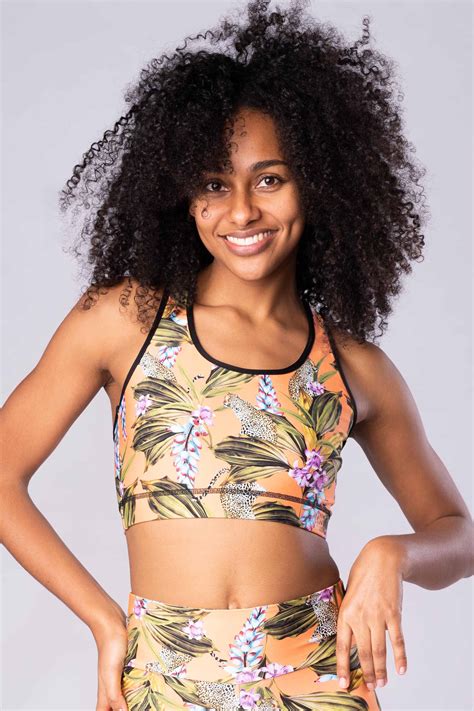 Flying Love Birds Africa Orange Racerback Sport BH Bikini Oberteil