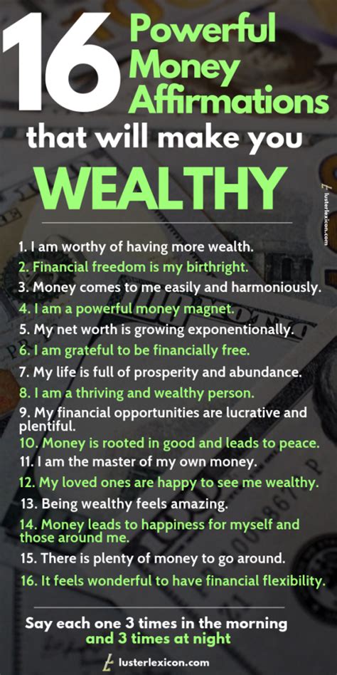 16 Powerful Money Affirmations That Will Make You Wealthy Money