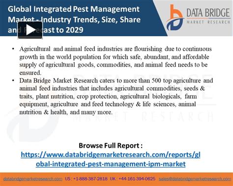 Ppt Integrated Pest Management Ipm Market 2022 Key Drivers