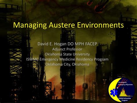 PPT - Managing Austere Environments PowerPoint Presentation, free ...