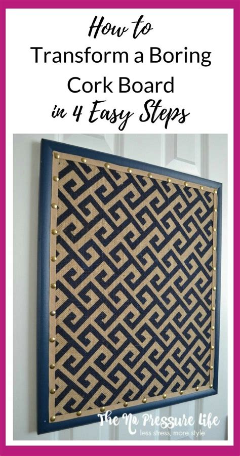 Cork Board Makeover With Fabric An Easy Diy Project In Just Steps