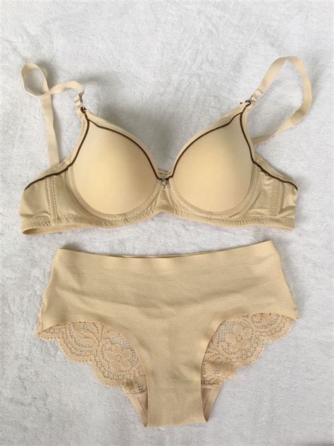 Nude Hot Pink Bra And Panty Set B Women S Fashion Maternity Wear On Carousell