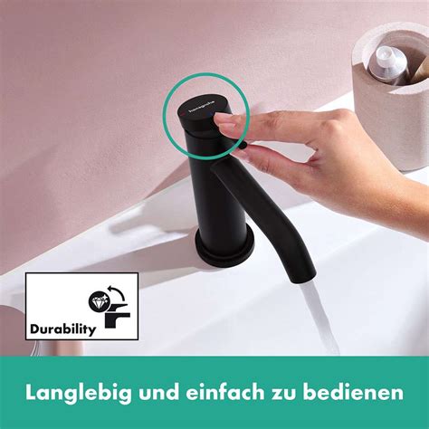 Hansgrohe Tecturis S Waschtischarmatur 110 schwarz 73312670 BÄDERMAXX