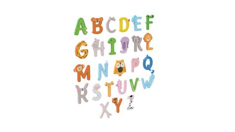 3D Cartoon Animal Alphabet V003 - TurboSquid 2159267