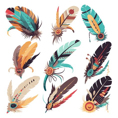 Indian Feathers Vector