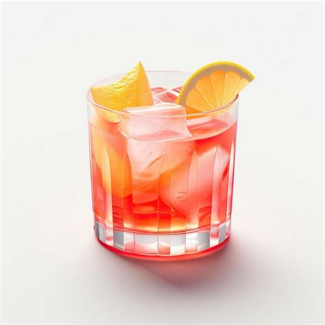 Premium Photo A Glass Of Cocktail With Orange Slices And Orange Slices