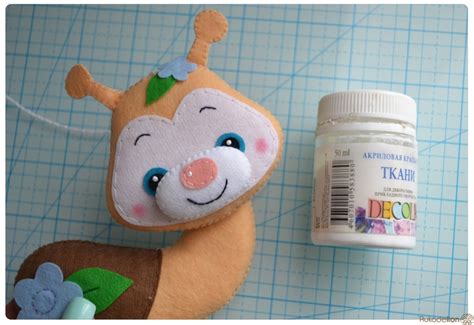 Улитка из фетра