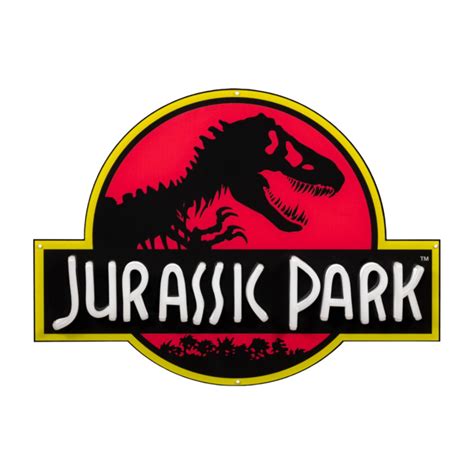 Jurassic Park Logo Light Up Neon Logo Sign Ikon Collectables