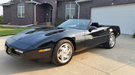 1989 triple black convertible corvette for sale: photos, technical ...