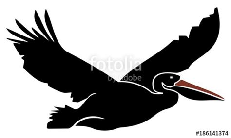 Flying Pelican Silhouette at GetDrawings | Free download