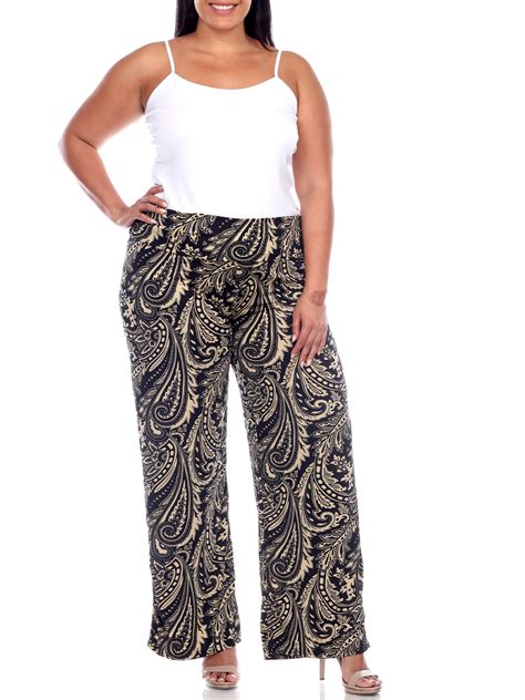 Shop White Mark Womens Plus Size Printed Palazzo Pants Great Prices Await