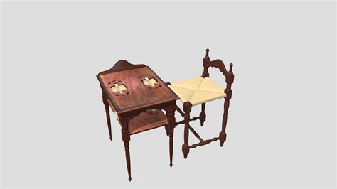 Juego De Mesa Y Silla ET FLJ 918 3D Model By Centroleon Dc650a6