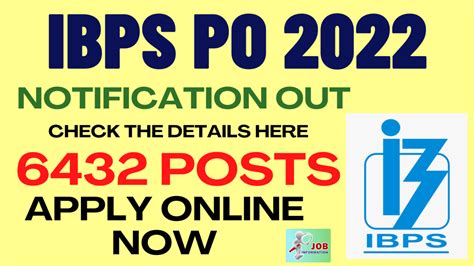 Ibps Po Online Form 2022