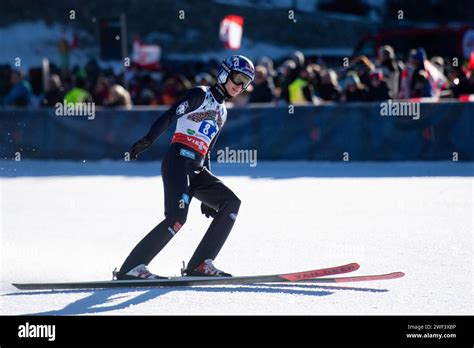 Andreas Wellinger Deutschland Nach Der Landung Im Ziel AUT FIS