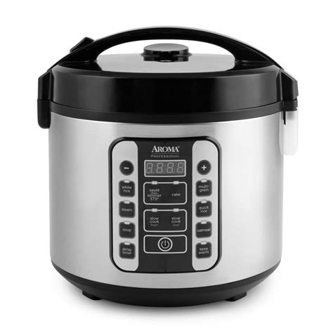 Aroma Cup Cooked Digital Cool Touch Rice Cooker And Food Steamer