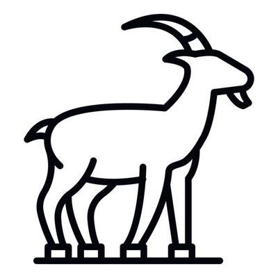 Goat Outline Vector Art, Icons, and Graphics for Free Download