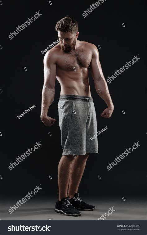 Full Length Naked Muscular Man Posing Stock Photo Shutterstock