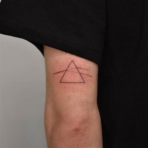 Minimalistic Style The Dark Side Of The Moon Tattoo