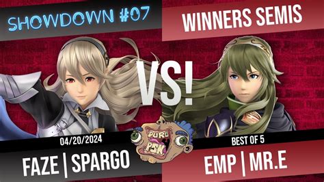 PSKSHOWDOWN 07 FaZe Sparg0 Corrin Cloud Vs EMP MR E Lucina