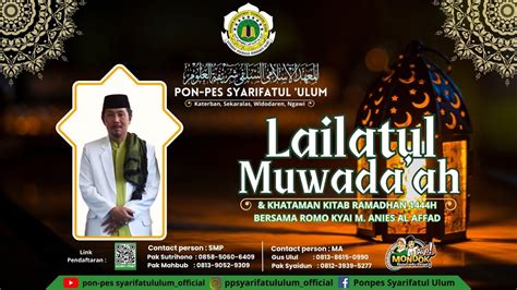 Live Malam Lailatul Muwada Ah Dan Khataman Kitab Ramadhan H Youtube