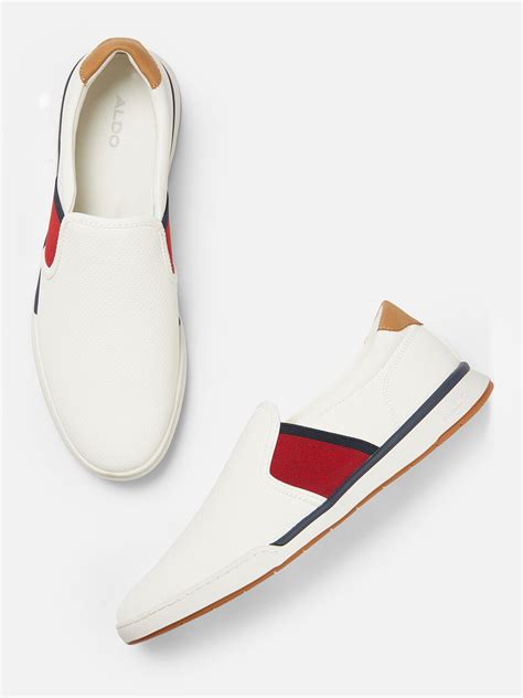 Buy Aldo Men White Slip On Sneakers Casual Shoes For Men 11716074 Myntra