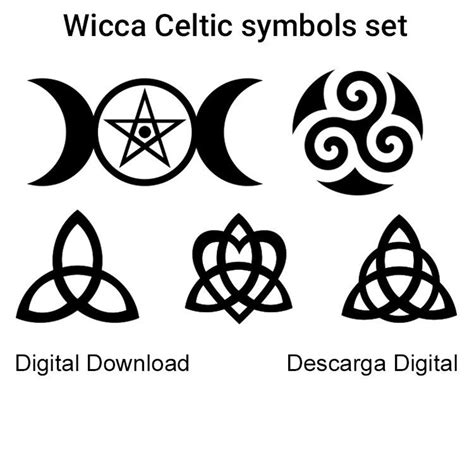 Triquetra SVG Wicca Celtic Symbols Pagan SVG Vector Cricut Cut File ...