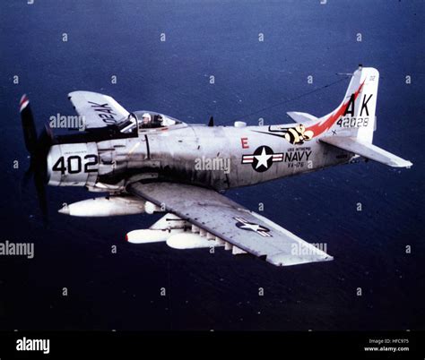 A 1j Skyraider Va 176 Vietnam 1966 Stock Photo Alamy