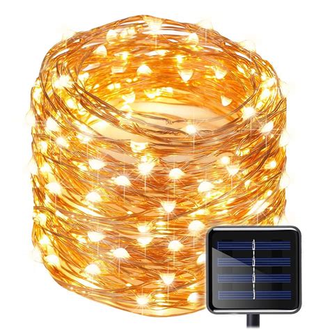 Solar Copper Wire Fairy String Light 50ft 150LED Starry 50ft 150LED